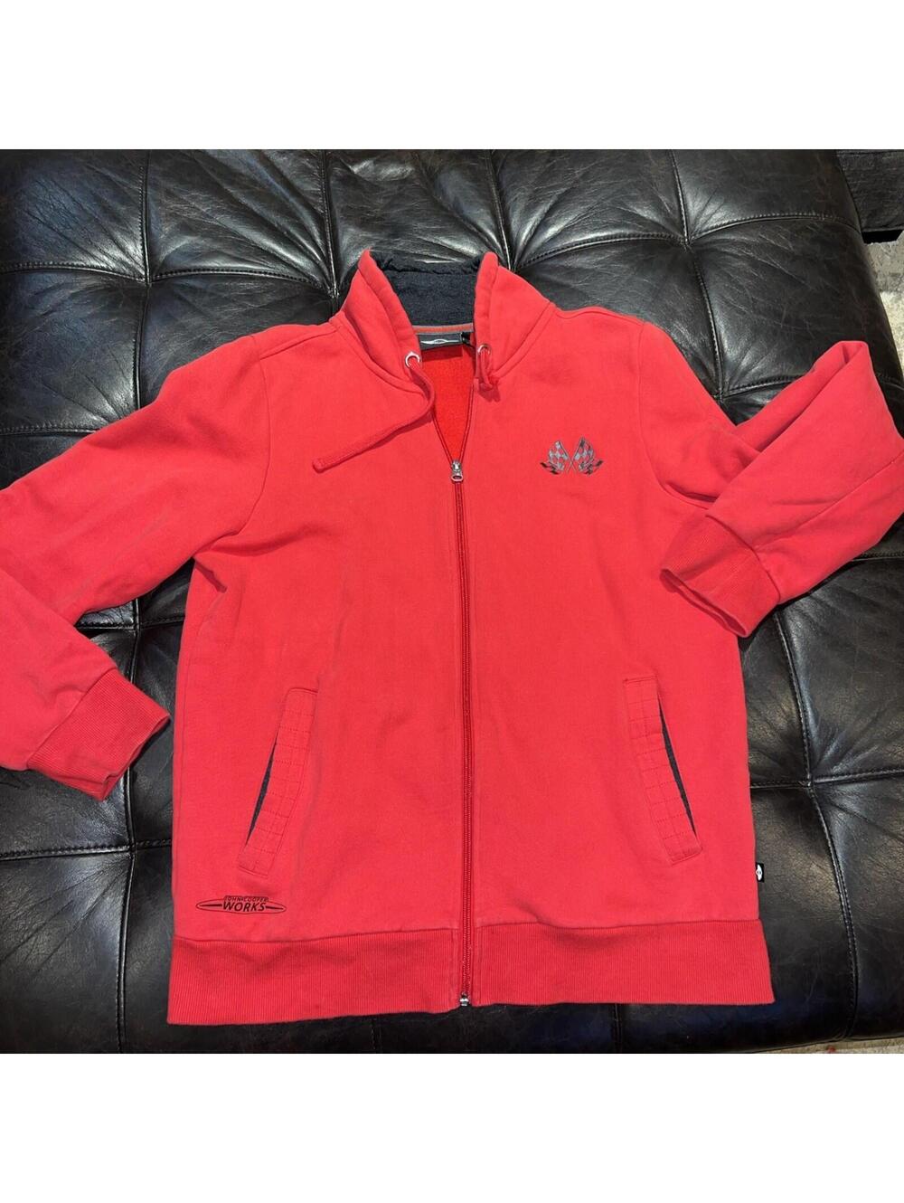 MINI John Cooper Works Racing 37 Academy Red Zip Up Sweatshirt Jacket XL